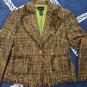 Women's Multicolor Tweed Jacket 4-6